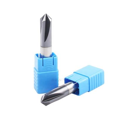 China Tungsten Cobalt Alloy Bwin Manufacturer OEM HRC45 HRC55 D3 D20 Tungsten Solid Carbide Chamfer End Mill 3F or 4F for sale