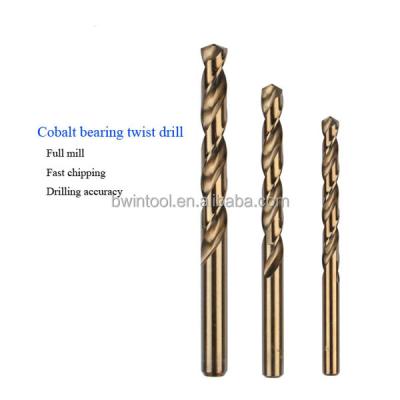 China Metal Drilling BWIN OEM Manufacture Stainless Steel Straight Shank Twist Drill Bit For Steel And Copper Drilling for sale