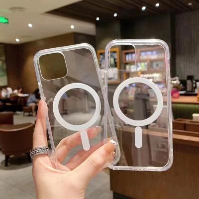 China official Anti-drop case for iphone 13 magnetic case magsafe shell iphone 13 transparent iphone 13 magnetic clear case for sale