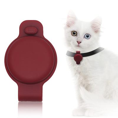 China For dog /cat/pet airtag case for dog for hot selling amazon pet airtag holder/case hollow cat silicone airtag accessories protection tracker for sale