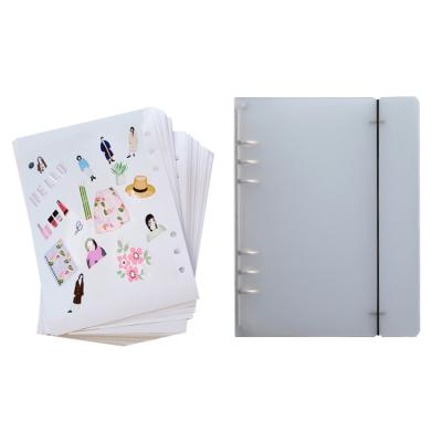 China Decorative Sticker Kids Double Sided Printing Self Adhesive Release Peelable Planner Journal Paper Sticker Books for sale