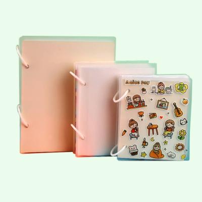 China Collection Color Transparent PVC Pockets Paper Book Sticker Album PVC Scrapbook Sheet for sale