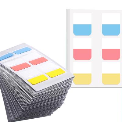 China Colorful Page Sticky Flags Europe PET Transparent Adhesive Sticky Note For Notebook for sale