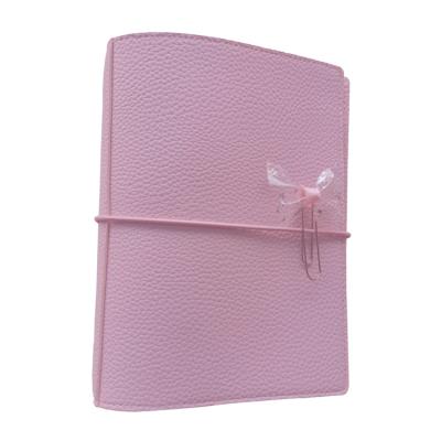 China Customized Printed Logo Diary Journal Budget Binding PU Planner Leather Book Cover Business Notebook A5 for sale