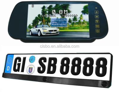 China Car rear view camera system with visual parking sensor system for European car, 7inch rear view mirror option for sale