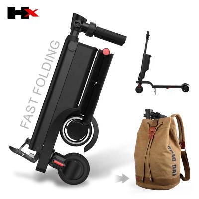 China Smallest Size Unisex Folding Electric Kick Scooter With Two 5.5 Inch Wheels And Removable Battery for sale