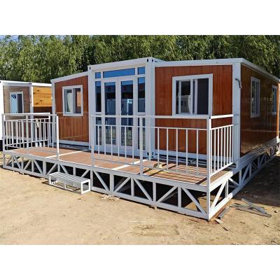 China Modern 3 Bedroom Prefab Modular House Prefab Expandable 20ft Container House Expandable Portable Container House for sale