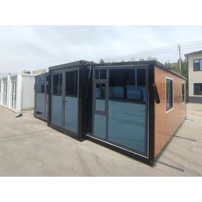 China Modern Movable Prefab Material Sandwich Panel Australia Container Rooms Expandable Kitchen 3 In 1 Foldable Container House for sale