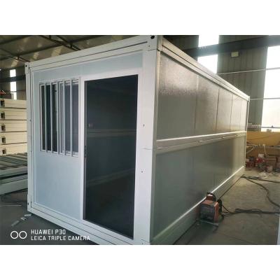 China Brand New Modern Upgrade Generation Folding Container House World First Good Quality Roof Flat Pack Steel Container House for sale