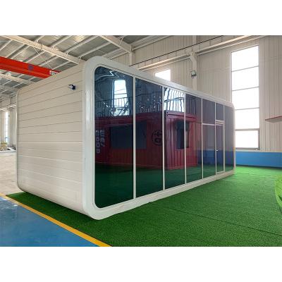 China Modern Mini Meeting Pod Office Container Best Quality Prefab Office House Assembled Apple Booth With Aluminum Plate for sale