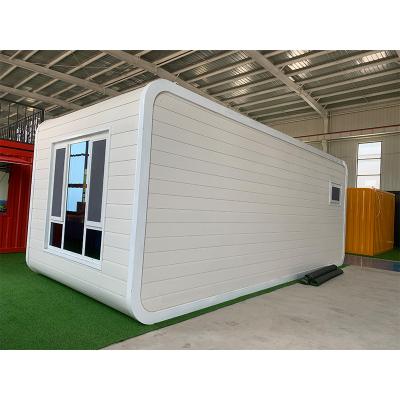 China Beautiful Modern Container House Popular Apple Booths Interconnected Prefab House For Living Restaurant Office for sale