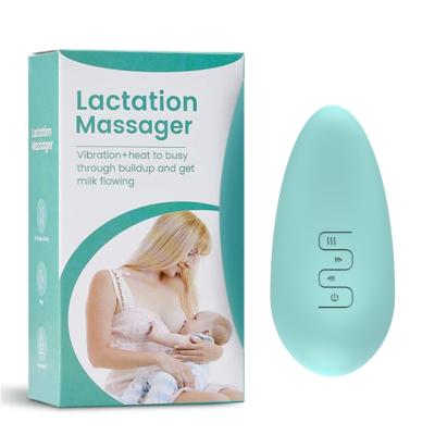 China New Medical Grade Silicone BPA Free Wholesale Price Lactation Massager Electric Heating Vibrating Breast Pump for sale