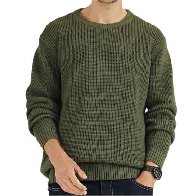 China Anti-Wrinkle New Customized Fall Winter Men's Keep Loose Knitwear Warm Sueter Hombre Crewneck Pullover Knitted Tops Solid Color Sweater Men for sale