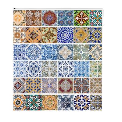 China 3d waterproof peel and stick waterpfoof kitchen tile decoration sticker tiles interior design for sale