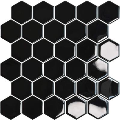 China Waterproof Peel & Stick Tile Backsplash Hexagon Stick On Decorative Tiles Modern 12