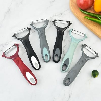 China Sustainable Multifunctional kitchen Gadget Sharp Stainless Steel Good Grips Y-Peeler for sale