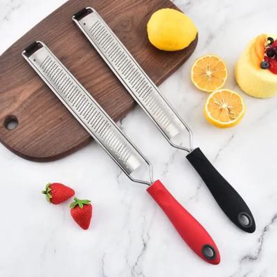 China Sustainable Multifunctional Fine Stainless Steel Cheese Grater Manual Lemon Zester Kitchen Cheese Grater Good Grips Zester and Grater for sale