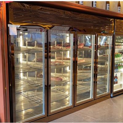 China Single-Temperature 4-Door Steak Ager Dry Beef Sausage Display Dry Aging Refrigerator à venda