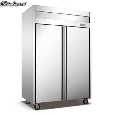 China Single-Temperature China Manufacturer 2 Door Stainless Steel Freezer Refrigerator for sale