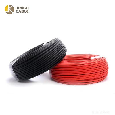 China Red Solar Electric Power Plant PV DC Wire 4mm2 6mm2 Cable 4mm2 6mm2 PV Solar Cable Xlpe For Solar Panel for sale