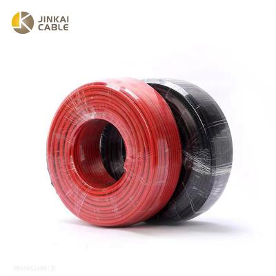 China Xlpe Solar PV Power Station Black Extension Cable 10mm2 Red Solar DC Cable With TUV PV Wire For Solar for sale