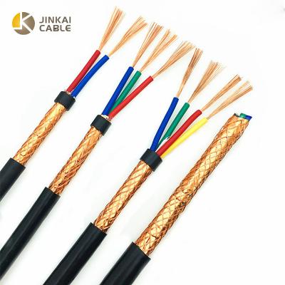 China Connecting and Control Wires 2 3 4 Cores Rope Wire RVVP Shielded 0.5 0.3 0.75 1.0 2.5 Per mm2 Cable Signal Control Shielded Wire for sale