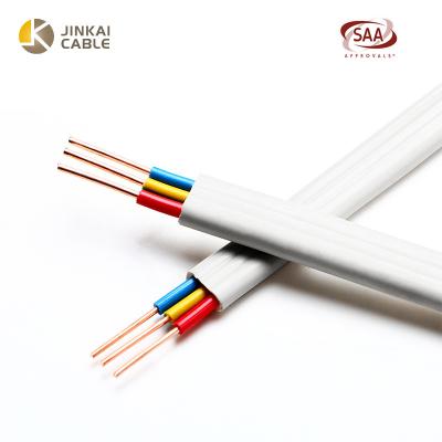 China Connecting and Control Wires 1.5 mm 4mm 6mm 16mm PVC Insulation Flat TPS Thermoplastic-Sheathed Twin and Ground 3 Core Electrical Wire and Cables for sale