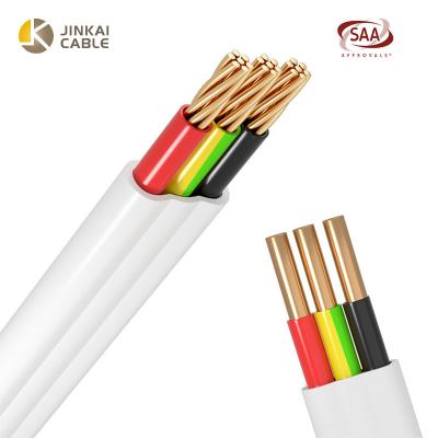 China Electrical Wire Connecting 450/750V And Control Wires 1.5mm 2.5mm 4mm Thermoplastic-Sheathed Commercial Light TPS Flat Cable for sale