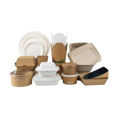 China Recyclable Biodegradable Takeout Custom Food Paper Box Packaging for sale