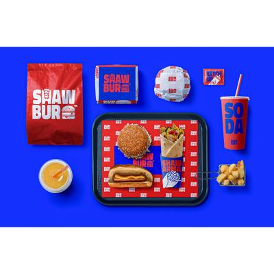 China Restaurant Disposable Custom Food Logo Printed Kraft Corrugated Cardboard Logo Pizza Take-out Hamburger Fried Chicken Take Out Box for sale