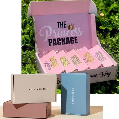 China Custom Wholesale Recyclable Small Big Logo Pink Brown Black White Logo Logistics Jewelry Gift Cardboard Wrapping Paper Shipping Packaging Boxes for sale