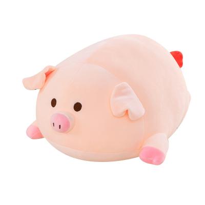 China Hot Selling Cute Fun And Plush Stuffed Animal Cute Soft Piggy Animal Stuffing Custom Pillow For Gifts for sale