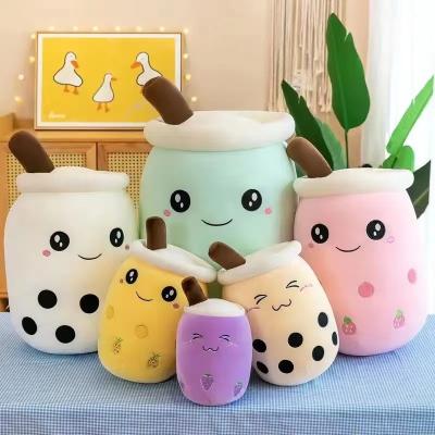 China Cute Fun Wholesale Chinane Milk Tea Cup Plush Toy Boba Milk Tea Plush Toy 35cm Bubble Milk Tea Plush Toy for sale