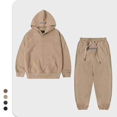 China 2022 Anti-Shrink Tik Tok Warm Sleeve Sweatshirt Hoodie Unisex Kids Boys Girls Sale Long Pullover Autumn Winter Outfits 2 Piece Set for sale