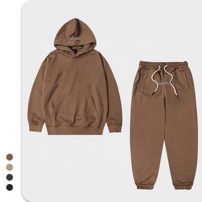 China Tik 2022 Anti-Shrink Tok Unisex Kids Long Sleeve 2 Piece Set Pullover Autumn Winter Teams Sweatshirt Hoodie Set Autumn Winter Outfits for sale