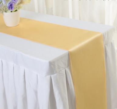 China Champagne Color Modern And Simple Modern Hotel Festival Table Runner Special Wedding for sale