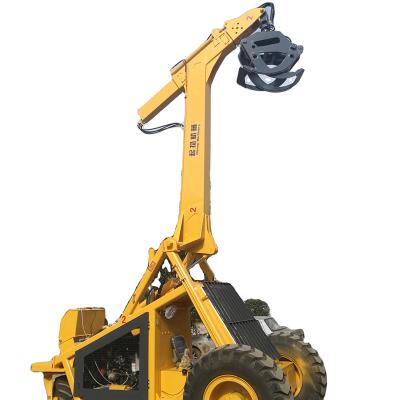 China Hot Selling Cereal Grains Sugar Cane Grab Bell QZ-5200 Telescopic Boom Loader With Grab Weight 1000kg for sale