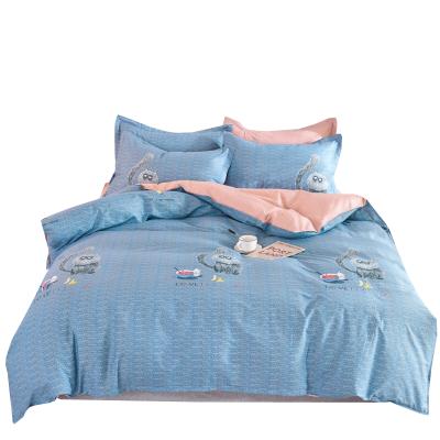 China 4PCS Anti Dust Mite 100% Cotton Fabric Bed Sheet Set For Bed Sheet/Duvetcover/Pillow Case/Fittedsheet for sale