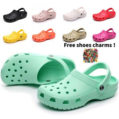 China Dropshipping Breathable Free Shoes Charms DIY Design Link Dye Garden Shoe Clog Garden Platform Clogs For Women Shoes Sandal Clogs for sale