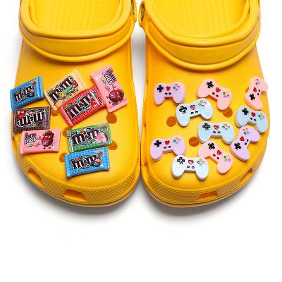 China Resin Game Control Models Removable Shoe Charm Mini Crafts Designer Charms for Decorations Custom Charms for sale