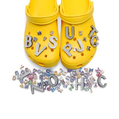 China Designer Shoes Decoration Accessories Eco - Friendly Shoe Decorations Croc Shoe Charms Letters Charms for sale