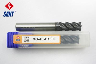 China HRC 55 solid carbide end mills types of milling cutter for steel manufacturer for sale