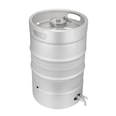 China Beverage Pack Material 304 Stainless Steel Liquor Barrel 50L Beer Kegs for sale