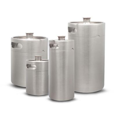 China Reusing 20L USA Thin Mini Beer Barrel Wholesale 304 Stainless Steel Beer Metal 1/6 Barrel 20 Liters In Barrels for sale