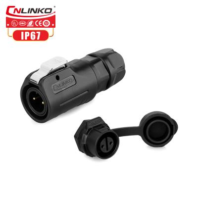 China CNLINKO M12 IP67 Waterproof Plastic Shell Panel Mount Socket 4 Pin Connector Male Female Socket for sale