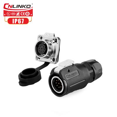 China audio & CNLINKO LP16 Video Waterproof Plug And Circular Socket 9 Pin Round Connector for sale