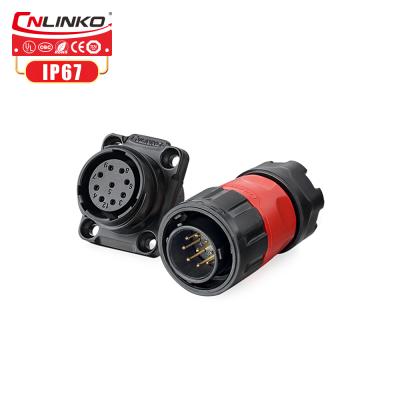 China CNLINKO ip67 ip67 9 24v M20 power connector power male connector waterproof plug socket for sale