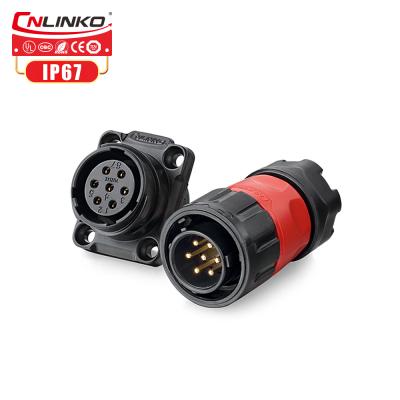 China CNLINKO M20 7 Pin Panel Mount Electrical Waterproof Signal Connector Auto Connector for sale