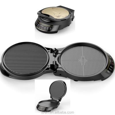 China The viable electric cooking double pan, do not need gas and turn for sale