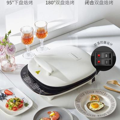 China Liven household easy to use white electric electric frying pan maker fashion double electric pancake mold for sale